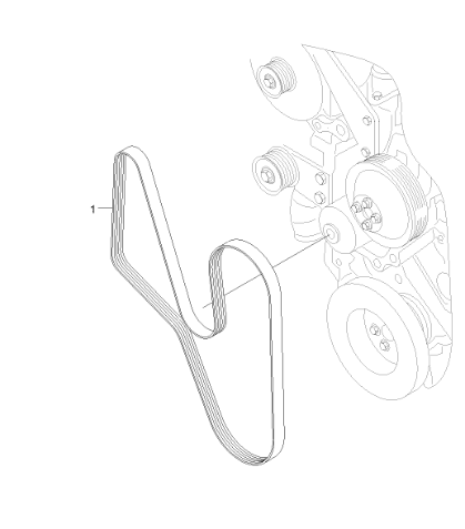 3289492 V-Belt Excavator Engine Parts For HYUNDAI R220LC9A R220NLC9A R235LCR9A