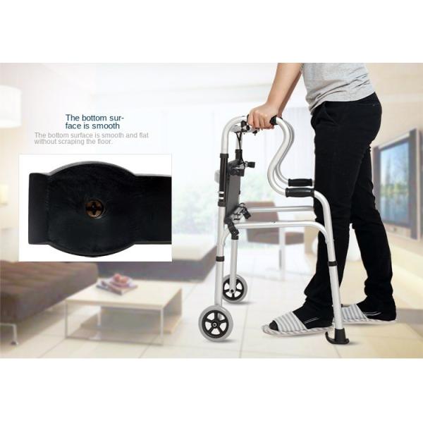 Leather Waterproof Rollator Walker with Folding Seat Class I Instrument Classification