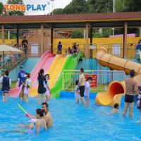 Parque de diversiones de fibra de vidrio tobogán acuático Parque de juegos para jóvenes y adultos