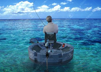 Park 360 Degree Plastic Pond Boat Smooth Flexible Driving 56kgs / 123Lbs Hull Weight
