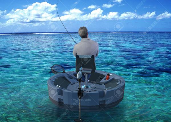 Park 360 Degree Plastic Pond Boat Smooth Flexible Driving 56kgs / 123Lbs Hull Weight