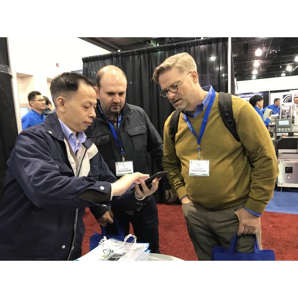 Tipo herramienta del PDA de la instalación de la atadura de cables en usar las bridas de plástico de 2,5 * de 100m m