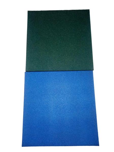 Green Outdoor Rubber Floor 20mm / 30mm / 40mm Rubber Playground Mats