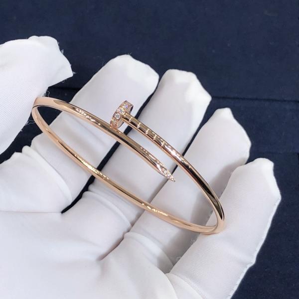 Elegant Car Tier 18k GoldJuste Un Clou Bracelet  Natural Diamonds Real Gold Real Diamonds