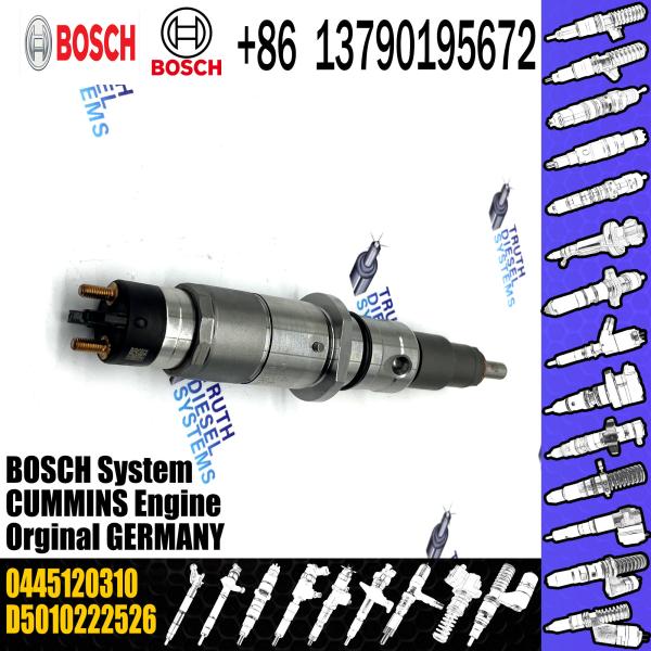 Injecteur de carburant commun 0445120183 de rail 0445120084 04451200106 0445120310 0445120161 0445120242 pour le diesel multi de cylindre