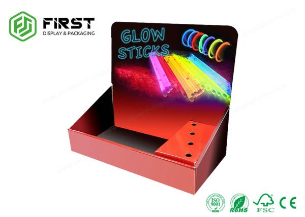 Custom Made Portable Retail Paper Cardboard Counter Display Boxes With Logo Printing