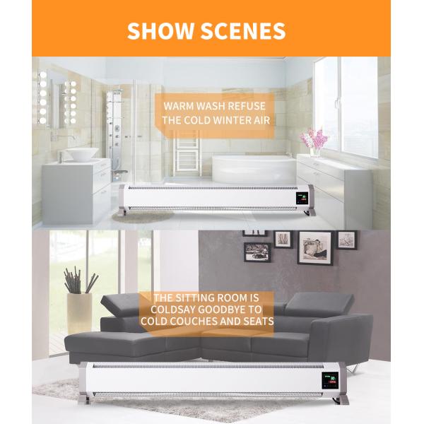Lightweight Electric Baseboard Heater for Domestic House Freestanding and Space Saving