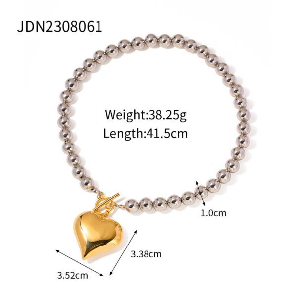  HydroTi explosion models stainless steel necklace jewelry Europe and the United States fashion INS titanium steel collarbone chain plating 18k gold does not lose color neck chain men and women univer