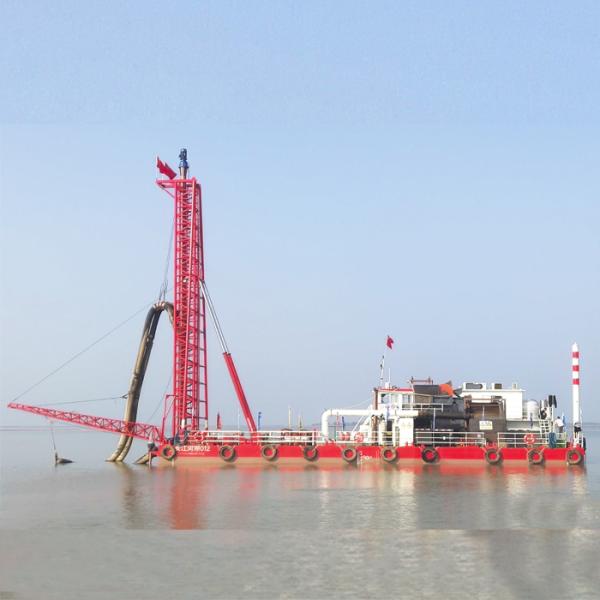 Portable Jet Suction Dredger 566kw 1500m3 Water Flow River Dredging Equipment