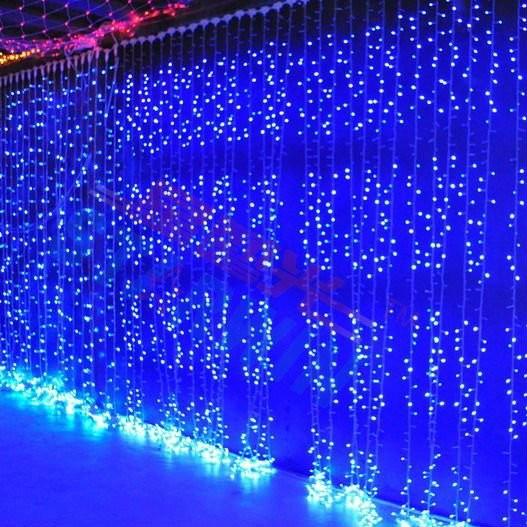 240v luzes de decoração de férias LED luzes de Natal cortina para exterior