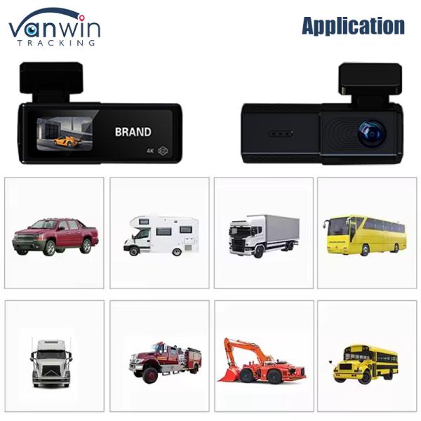 4K Mini Dashcam Full HD 1080P Car DVR IPS Dash Cam HD Vision nocturne Dash Cam Gadget voiture