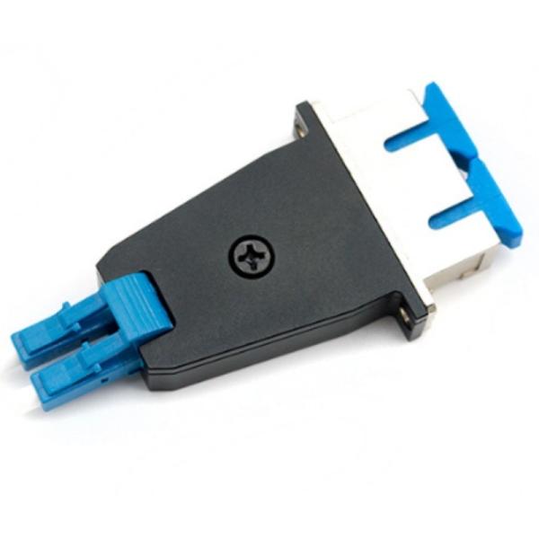 Miniature Hybrid Fiber Optic Adapter for LC Male to SC Female 0.3dB Insertion Loss 2