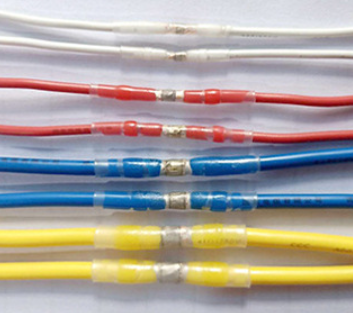 Wirerange 22-10 AWG Heat Shrink Connector Yellow And Blue Water Proof Wire Connectors for Electrical Wiring Applications
