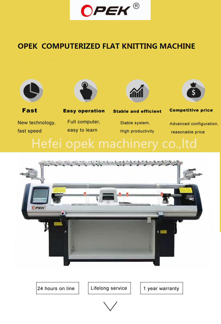 Three System 2790*2010*940mm Sweater 12G Computerized Flat Jacquard Knitting Machine
