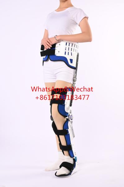 Medical Orthopedic ROM Post-op Abduction Brace Hip-Knee-Ankle-Foot Orthosis (HKFO)