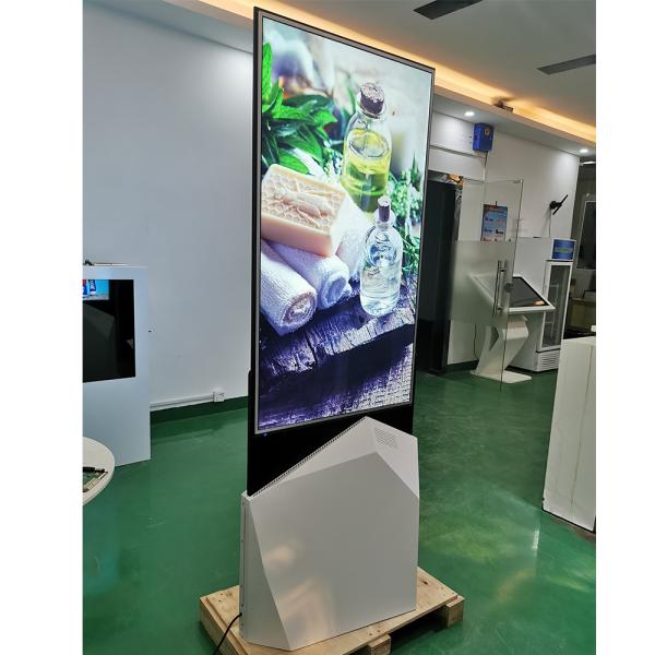 55 kiosque mobile ultra-mince d'intérieur d'écran d'affichage à cristaux liquides de côté de double d'Android de moniteur d'affiche de Signage de QLED Floorstand Digital