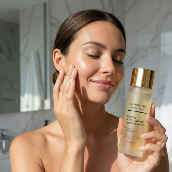 OEM ODM brand firming anti wrinkle essence toner, containing retinol peptide, suitable for mature skin, can smooth fine lines and brighten skin tone