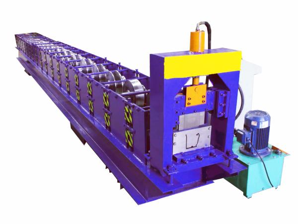 1.0mm Thickness Aluminum Zinc K Style Square Rain Gutter Roll Forming Machine