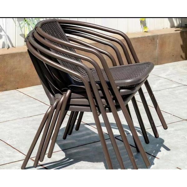 Plastic Rattan Chair Modern Design Style for Outdoor Garden Furniture
