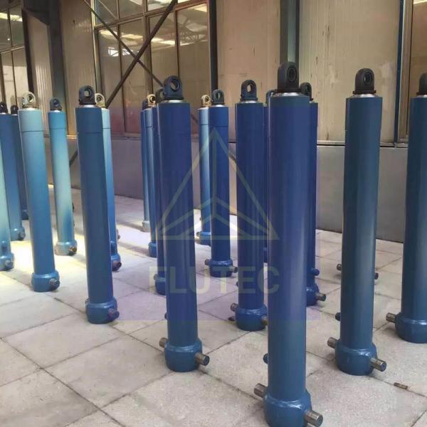 Double Acting Telescopic Dump Truck Cylinders Carbon Steel Material
