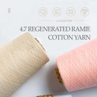 Ne20 réutilisent le fil de Dty de polyester ont réutilisé le blanc cru de coton pour le tricotage