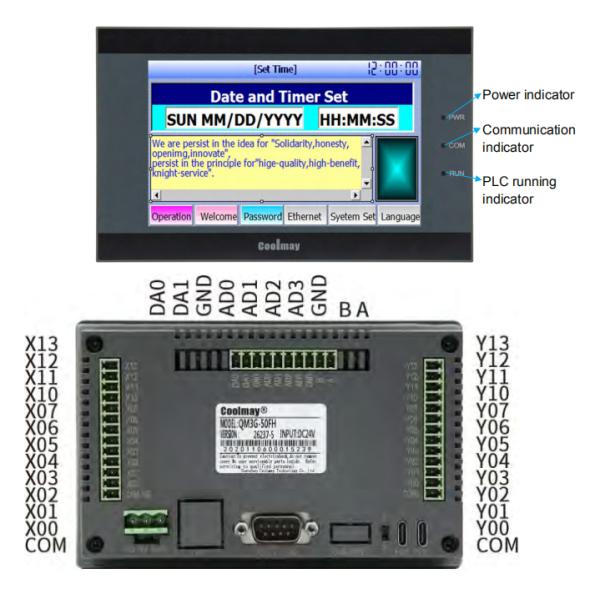RS232 RS485 HMI PLC Все в одном Резистивный HMI Автоматизация сенсорная панель PLC