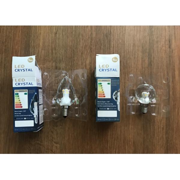 High Lumen Crystal Led Candle 3.3w Low Power Consumption With Blister Packing