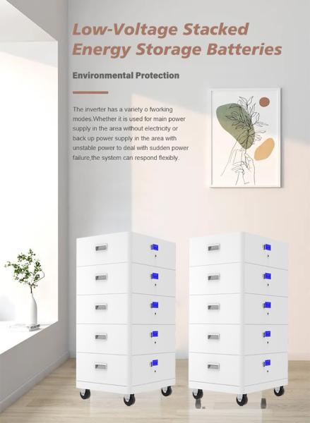 45kg Stackable Energy Storage Battery Modular with Capacity 100AH