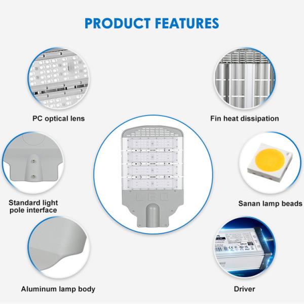 SMD3030 Garden Road Highway LED Street Light Высокая проницаемость