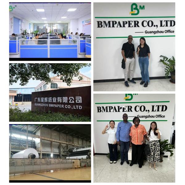 55 gramos de revestimiento térmico papel blanco de caja Jumbo Roll en 240mm X 3000 metros