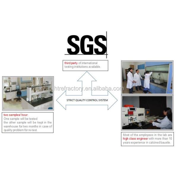 Высокоалюминиевые огнеупорные отливные блоки, изготовленные из Al2O3 85% Rotary Kiln Calcined Bauxite