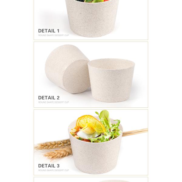 Wholesale disposable plastic cup mousse cake with food grade biodegradable material