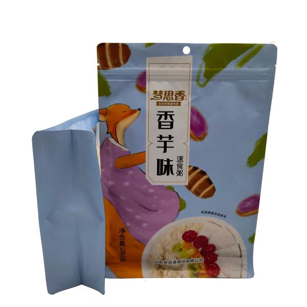 Custom Food Grade Stand Up Pouch Plastic Packaging Bag for Snack Granola and More
