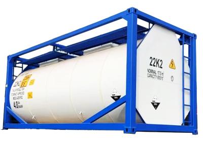 Tanques de armazenamento líquidos brancos do aço carbono do recipiente 20Ft do tanque T14