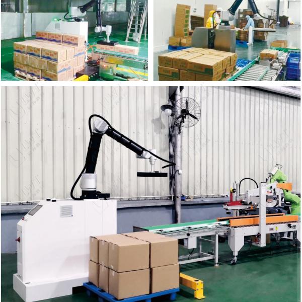 30KG Collaborative Palletizer Robot 12PPM Speed for Automated Case Stacking