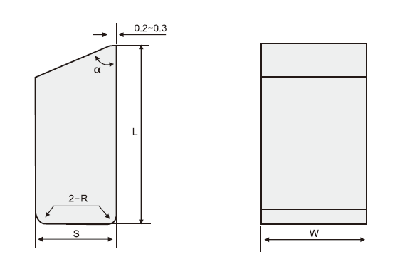 Europe Standard Carbide Wood Cutting Tools , Carbide Saw Tips For Circular Blades​​