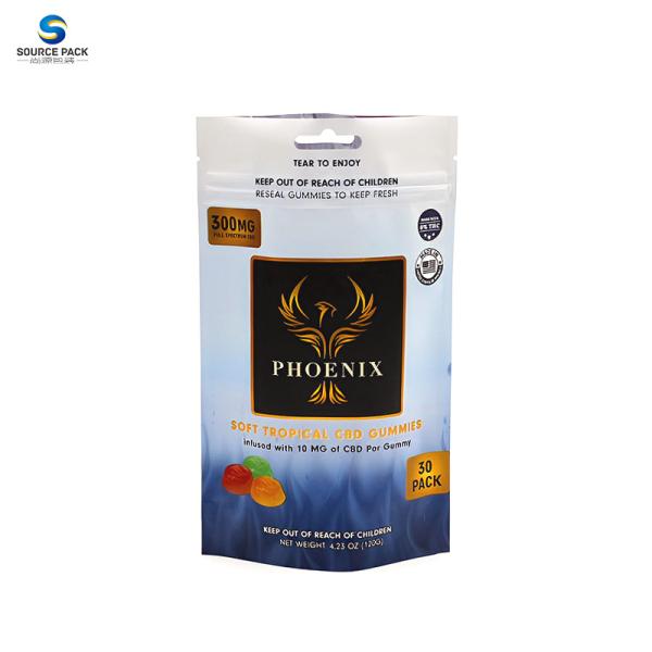 Нерегулярная специальная форма Заказные мешки Mylar Попаковка сорняков Детская защитная резьба