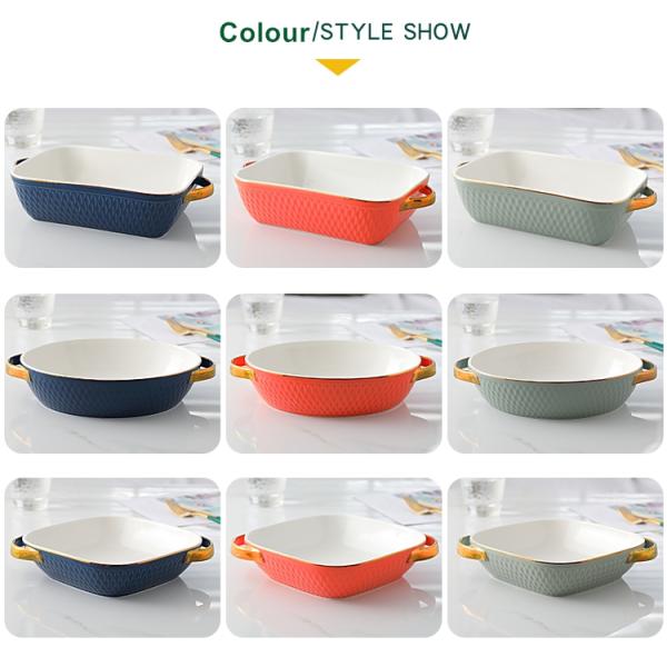 Блюдо лазаньи салата прямоугольное керамическое печь с ручкой многофункциональной