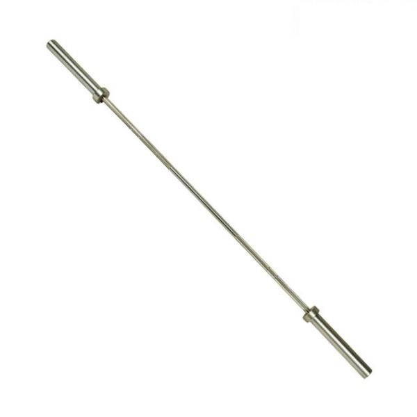 women's powerlifting barbell 15kg, 1000lb capacity white zinc, IWF weightlifting training bar