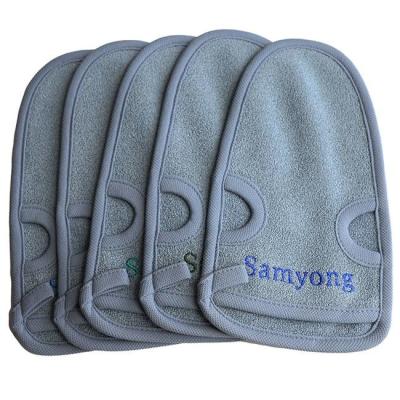 Logo personnalisé 22 x 12,5 cm Gants de bain exfoliants SGS France