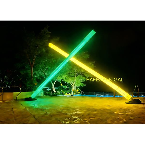 5m Long Inflatable Pixel Tube Light Via DMX Or Smartphone For Creative Professionals