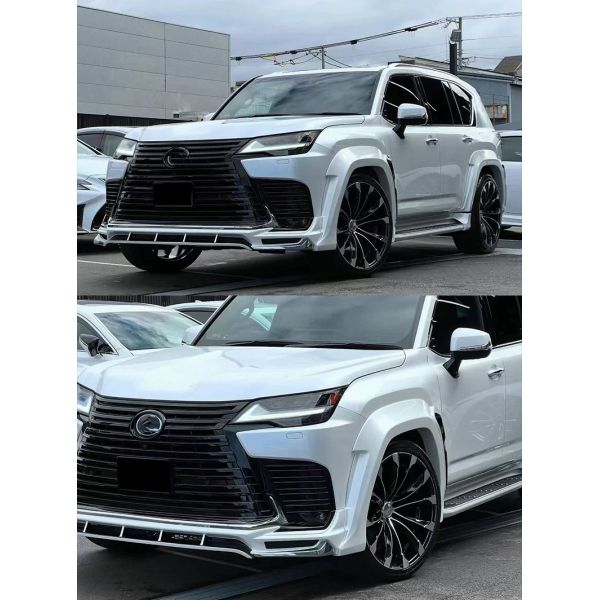 WD Style FRP Lexus LX600 Body Kit Front Lip Side Skirt Rear Diffuser Spoiler