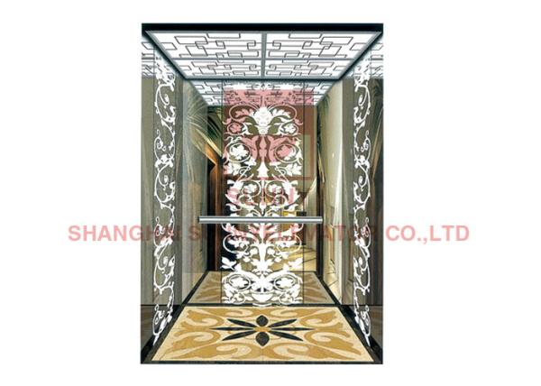 1.75m/S Stainless Steel Machine Room Less Elevator 6 Passenger Lift