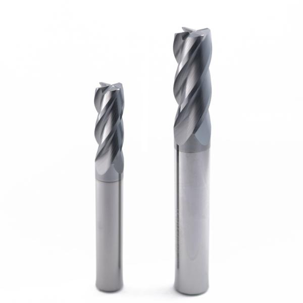 Fraise en bout à rayon de coin en carbure de 6 mm, 4 dents, revêtement ALCRN