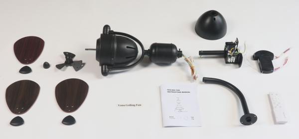 Fábrica mayorista de luces de ventilador de techo LED, ventiladores oscilantes montados en la pared con control remoto