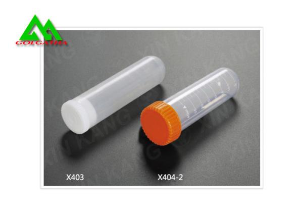 Transparent Medical And Lab Supplies Plastic Centrifuge Tubes Round / Conical Bottom