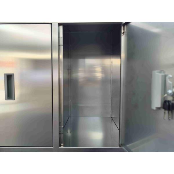 ESD-Safe 304L Stainless Steel Cleanroom Shoe Cabinet for ISO 14644 Compliant Pharma and Semiconductor Facilities
