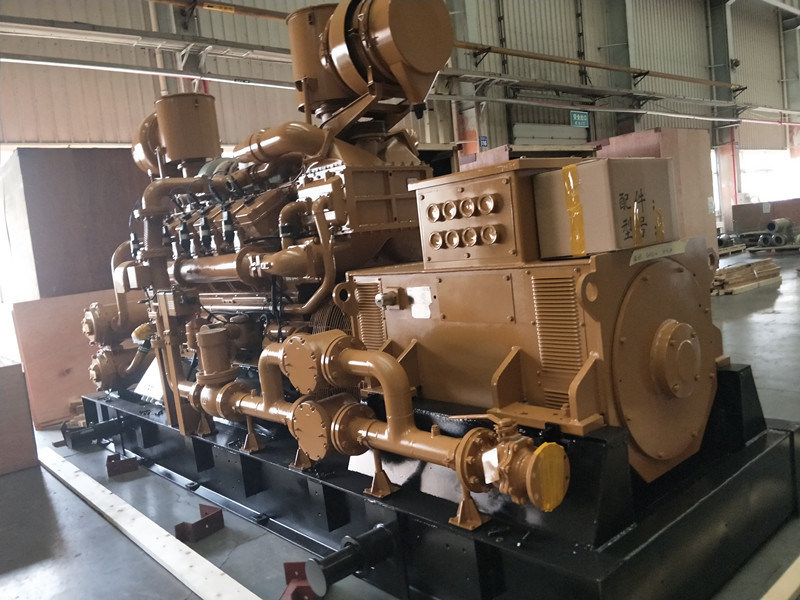 Джичай 1000кВ газовый генератор 1200GF-T Модель двигателя H16V190zdt на поршневом штифте 16V190