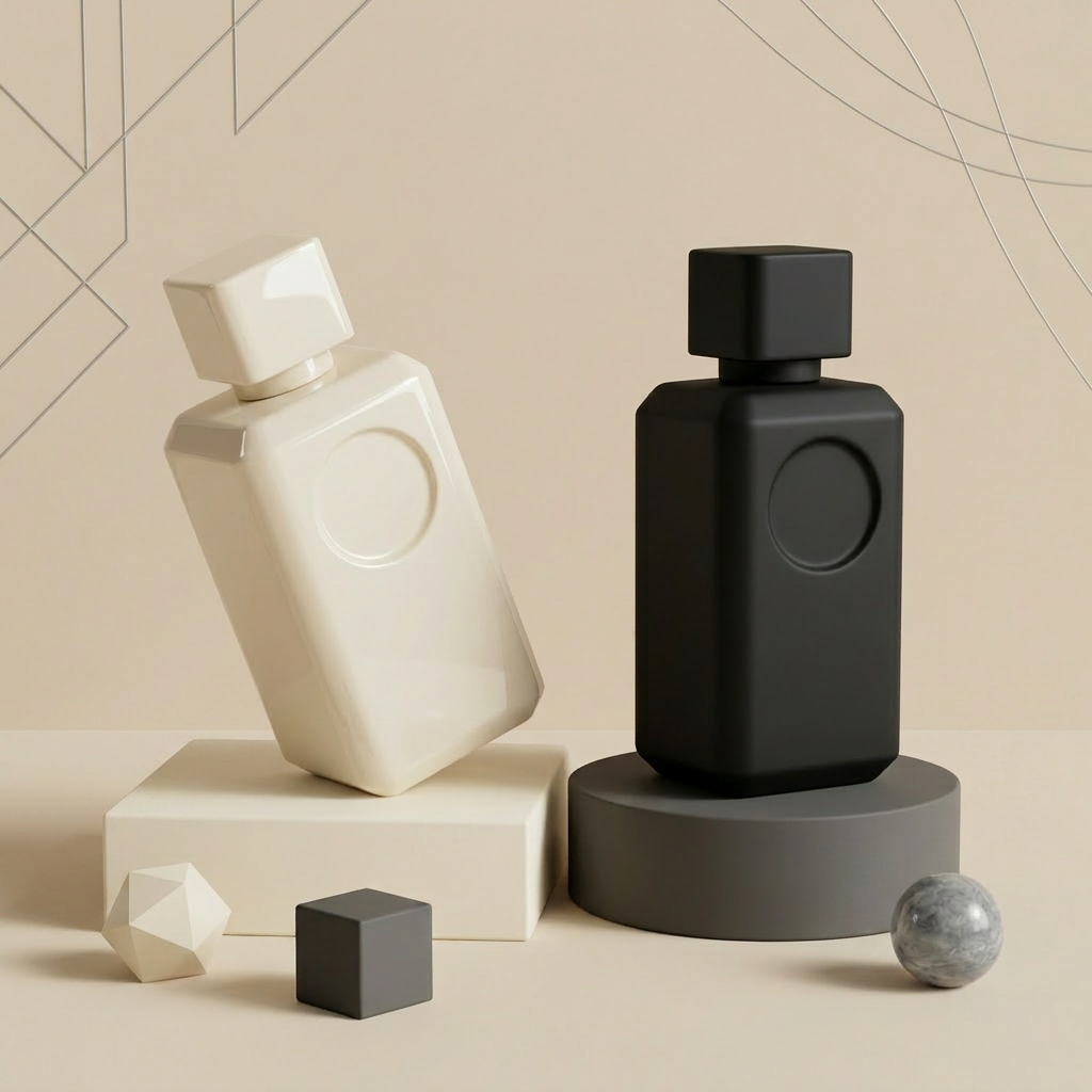 Anding Manufacturer Bulk Customizable Printing 100ml Rectangle Refillable High Quality Luxury Empty Glass Perfume Bottle