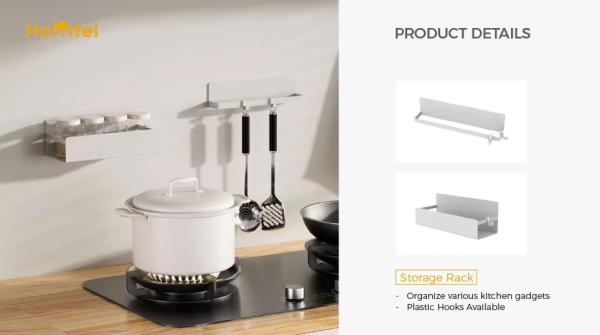 Household Magnetic Attraction Kitchen Organizer No Drilling Wall Mounted Tissue Holder Kitchen Paper Holder